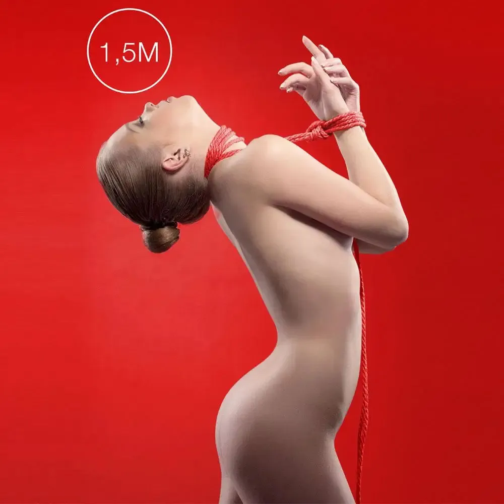1.5 Meters Red Mini Bondage Rope for Bdsm Couples