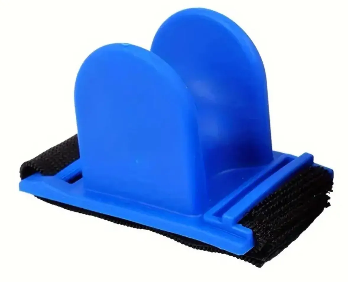 2 x Pier Rail Railing Boat Rod Rest Holder Blue/ Red Fishing Tackle