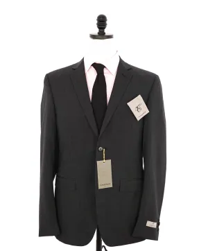 $2,000 CANALI - Charcoal SLIM *TRAVEL* Notch Lapel Suit - Fits 38R (50EU)