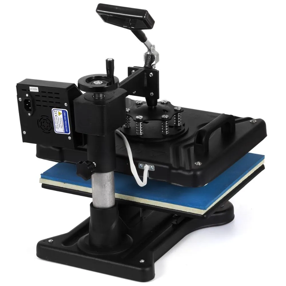5-In-1 Swing Away Print-Transfer Machine (Mug, Cap, T Shirt, Phone Cases, Plate, Bags & More)