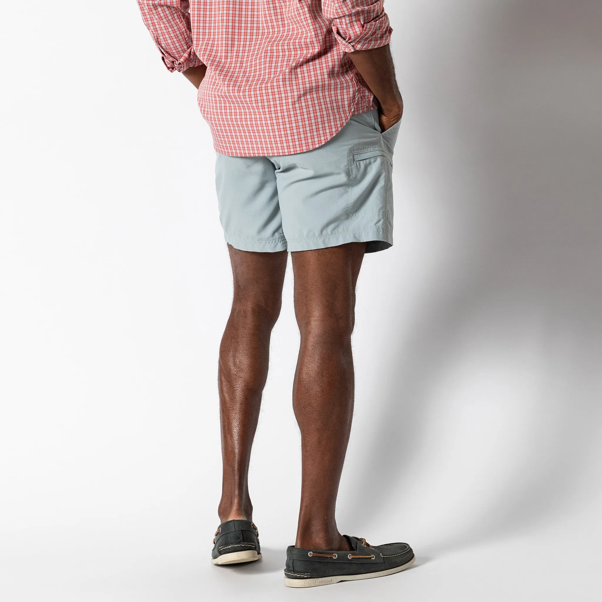7" On The Fly Performance Short - Quarry Grey