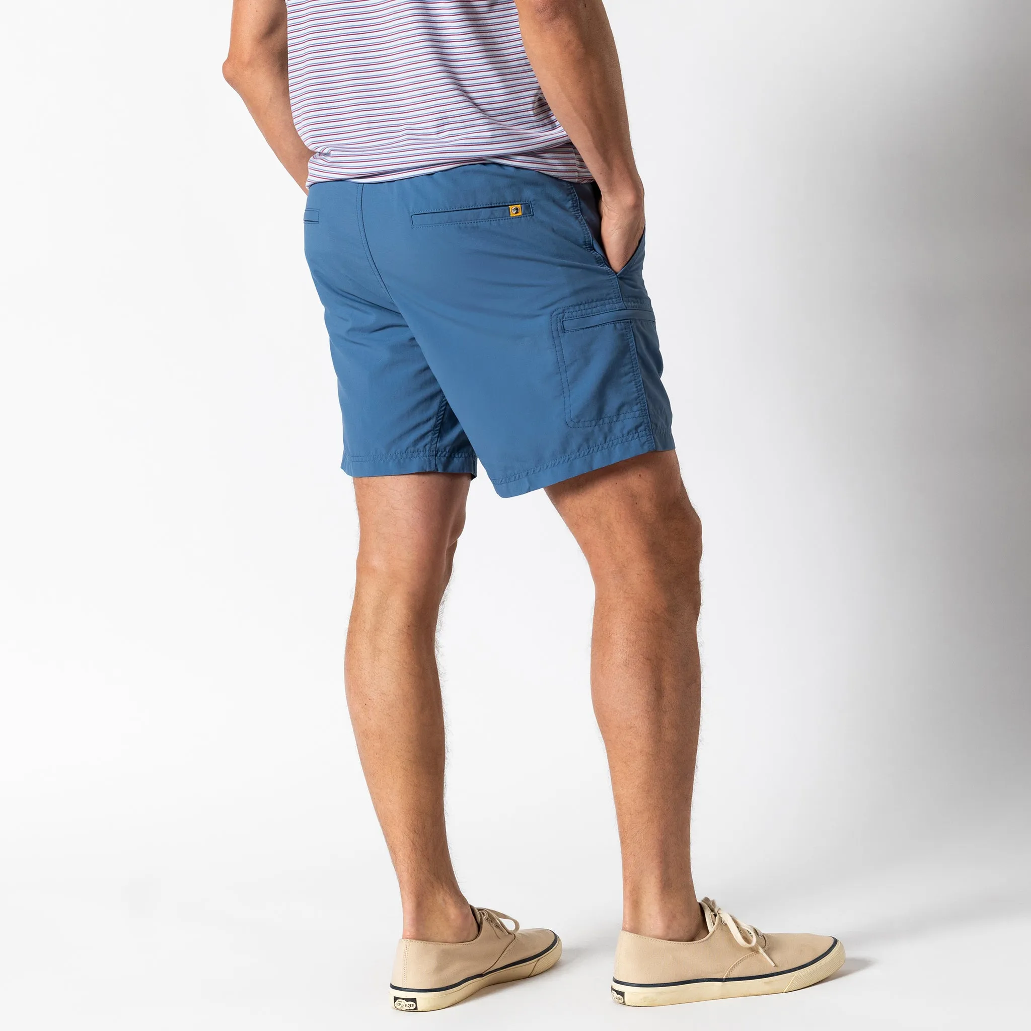 7" On The Fly Performance Short - Shadow Blue