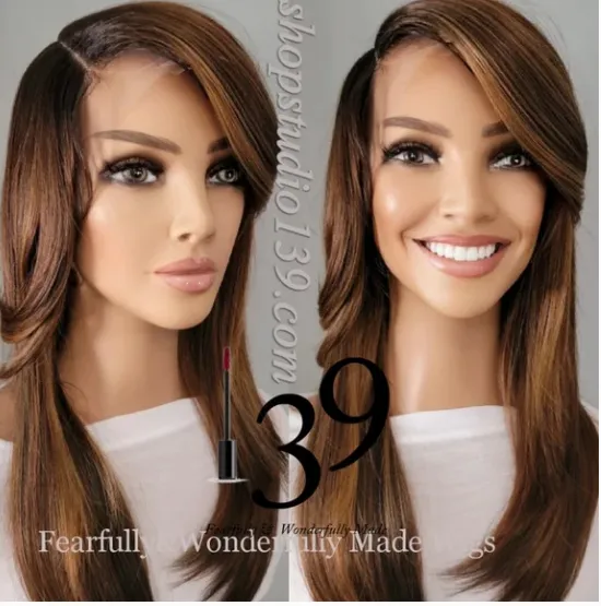 (Angel) HD Lace front wig with shifting Part