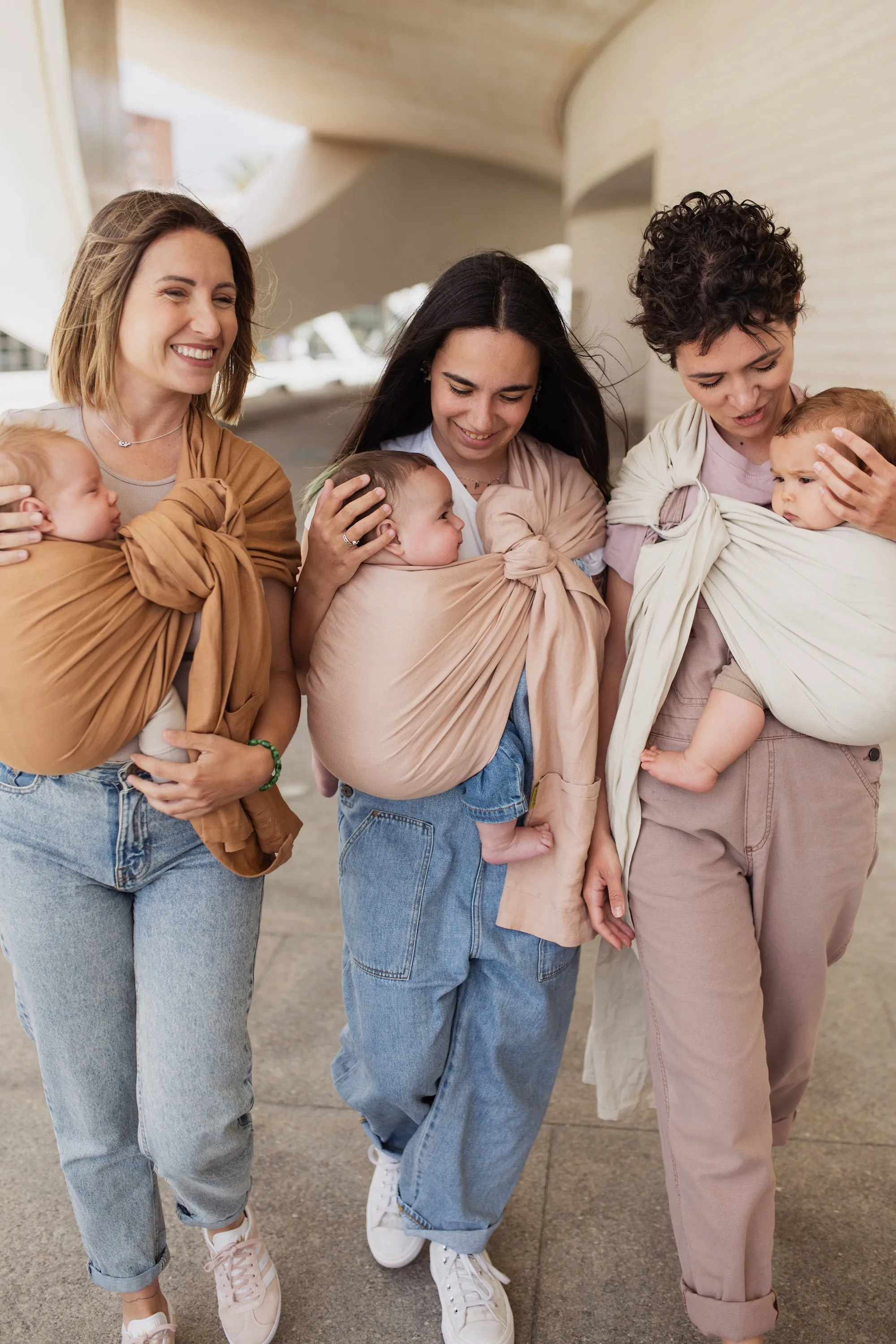 Boba Ring Sling Baby Carrier Pampas Beige