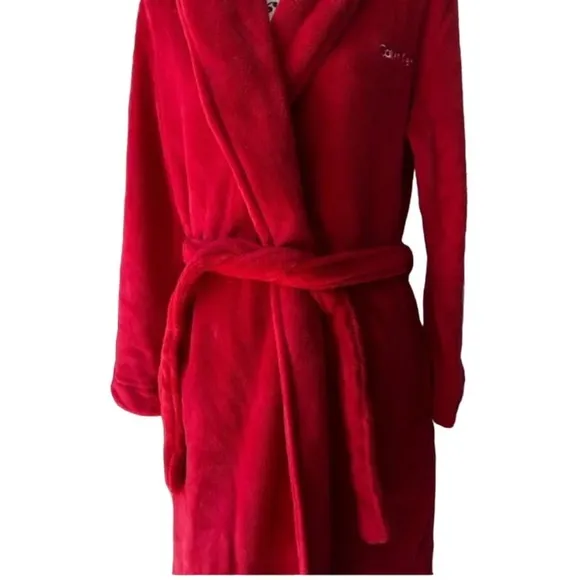 Calvin Klein Women's Logo Belted Fluffy Soft Robe
