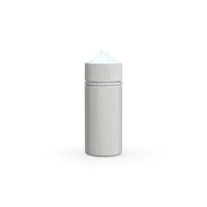 Chubby Gorilla 100Ml V3 Pet Unicorn Bottle With Cr & Tamper Evident Break-Off Band (Opaque White Bottle With Opaque White Closure) - (400 Count)