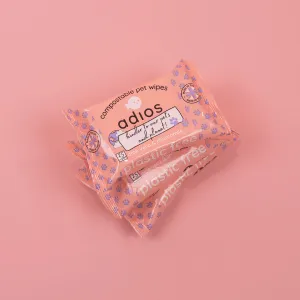 Compostable Pet Wipes – Plant-Based, Natural & Safe for Pets by Adios