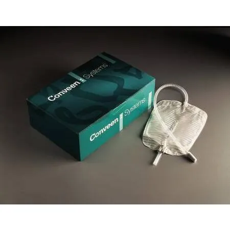 Conveen® Security  Leg Bag, Clamp Outlet, Sample Port, Straps, Sterile, 17oz (500ml) - 1 Each