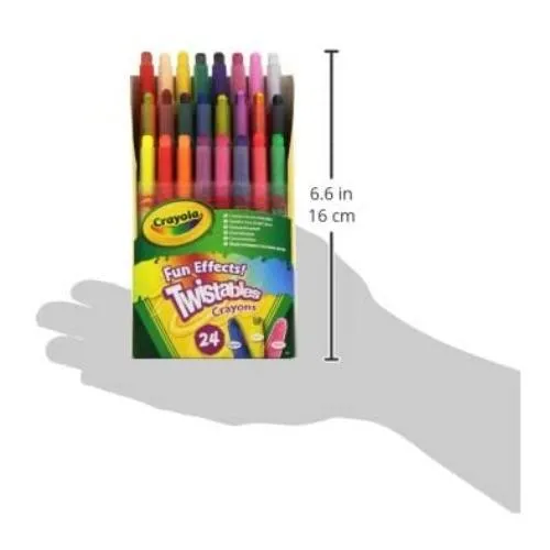 Crayola 24 Pack Fun Effects Mini Twistables Crayons