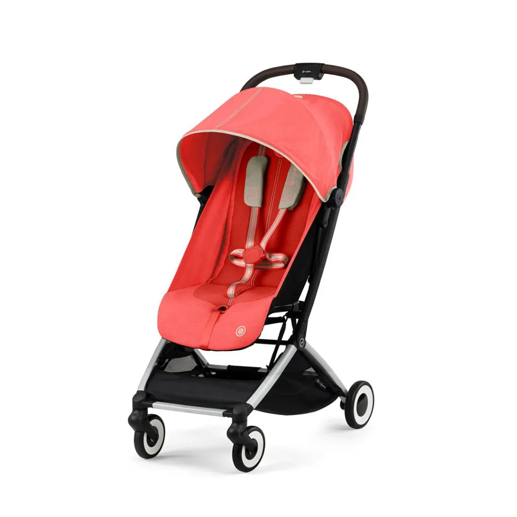 CYBEX ORFEO Silver Stroller - Hibiscus Red
