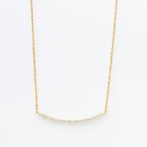 Diamond Pave Bar Necklace