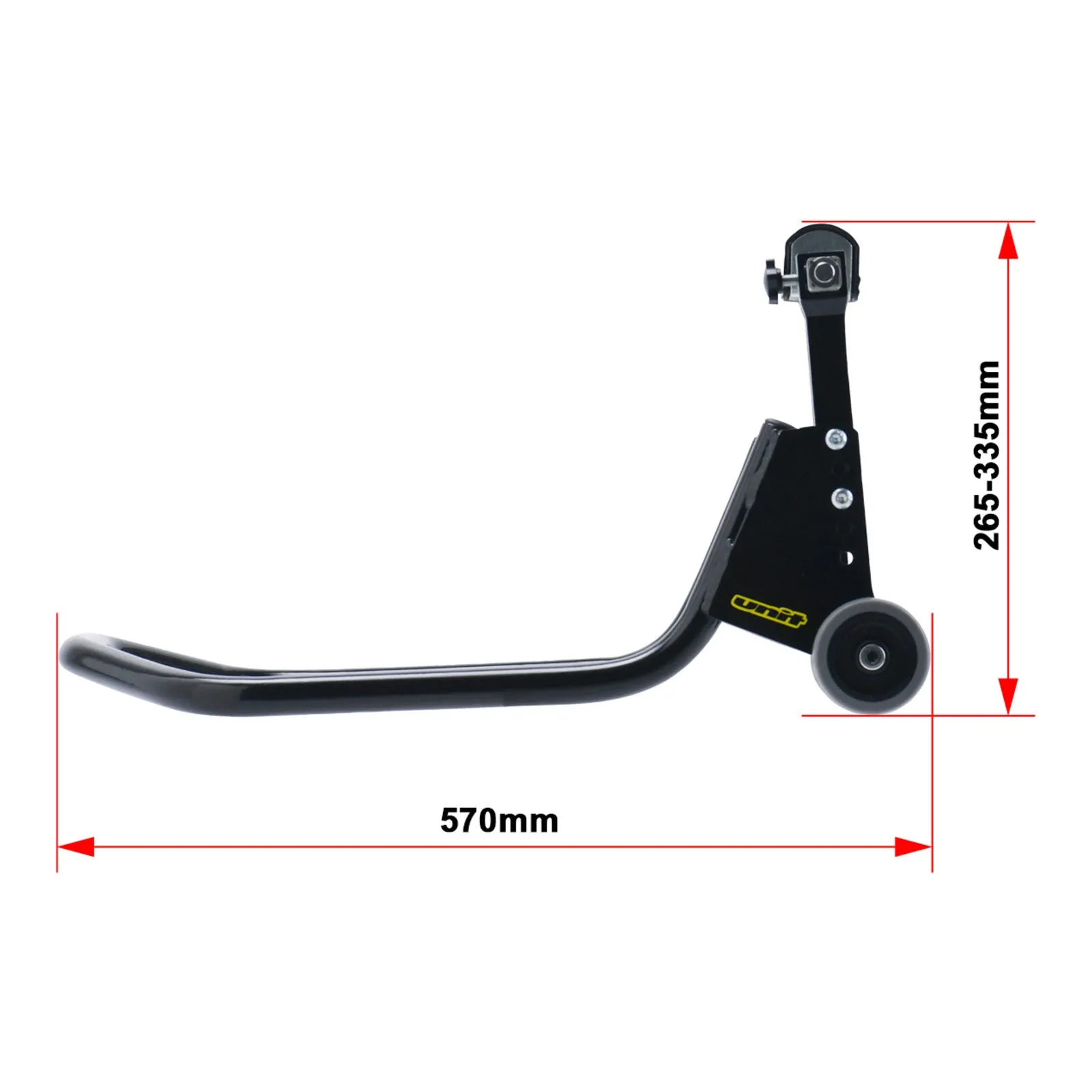 DRC Street Bike Rear Paddock Adjustable Stand - Black