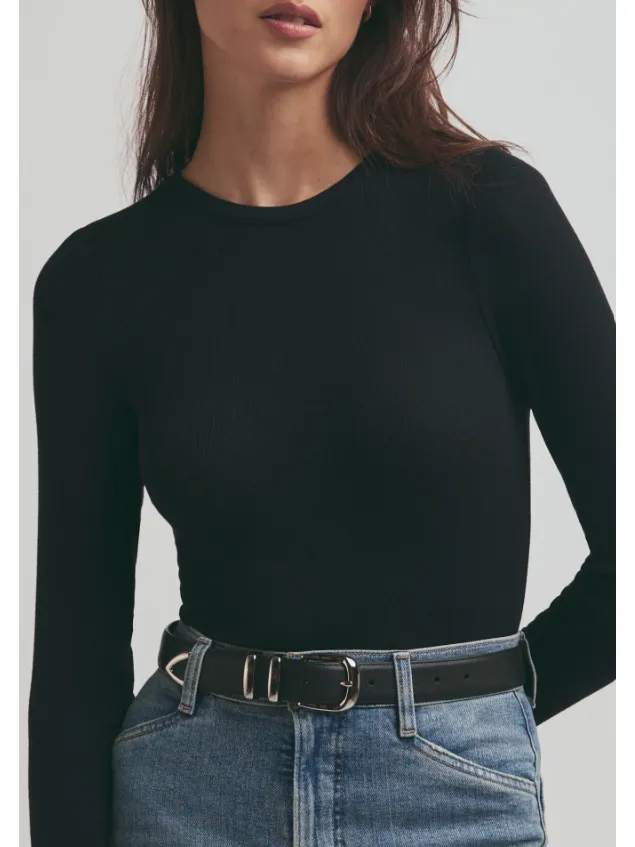 Favorite Daughter The Jordan Belt in Black Nickel