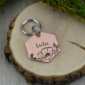 Field of Poppies Mini Pet ID Tag