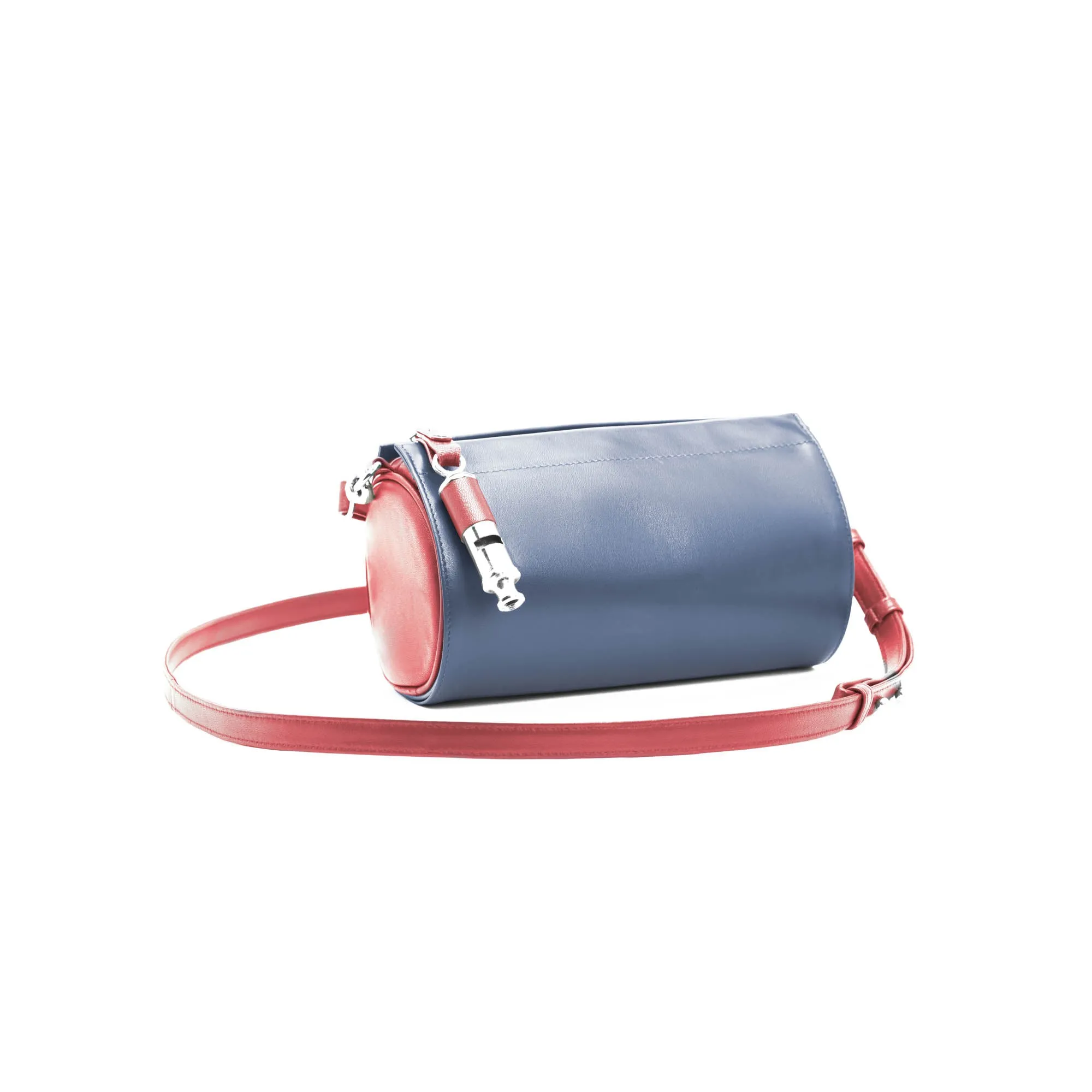 Gamechanger Barrel Solid Red Lambskin 5-In-1 Convertible Handbag