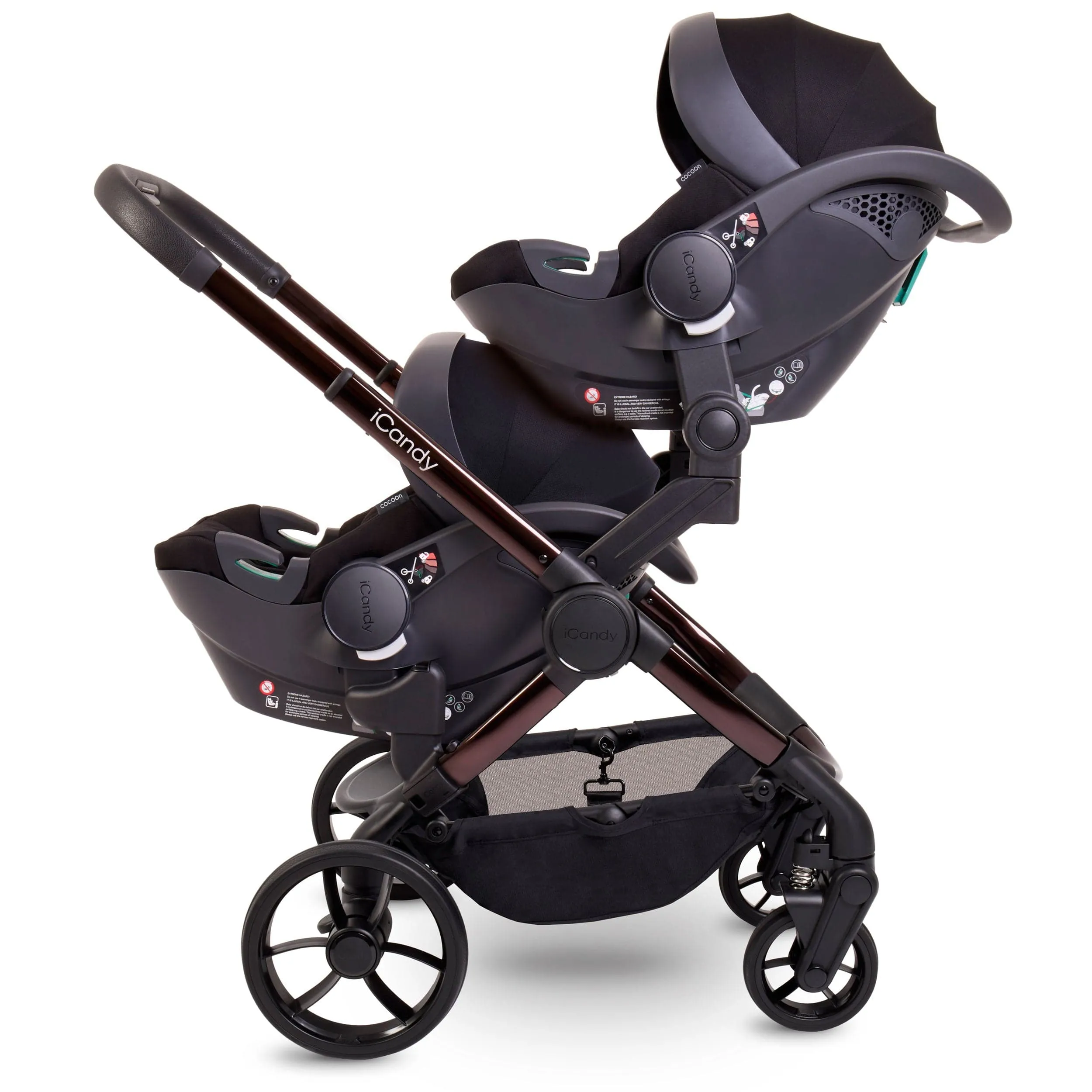 iCandy Peach 7 Twin Complete Maxi-Cosi Travel System in Coco