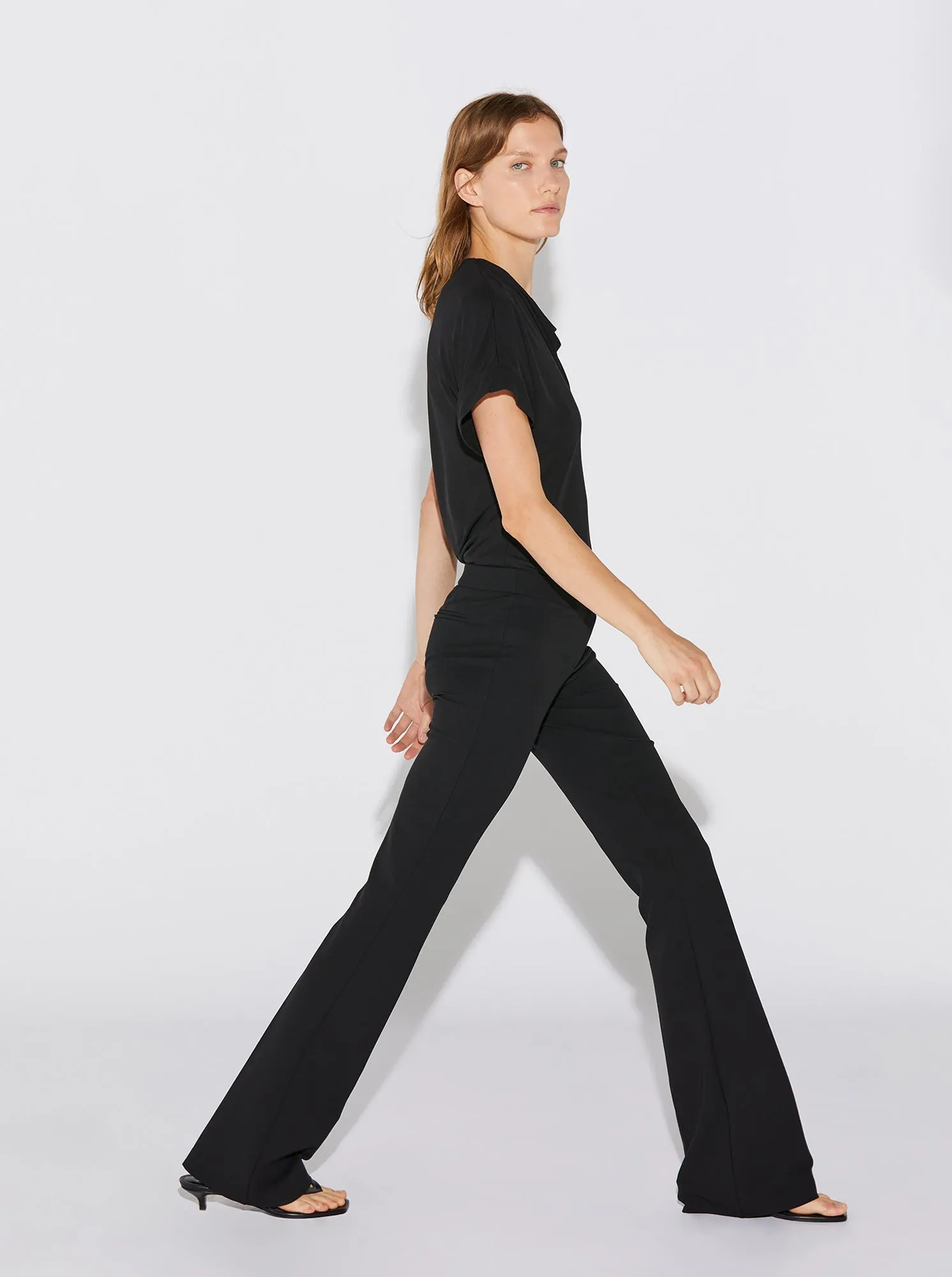 JULES Stretch Crepe Pant Black