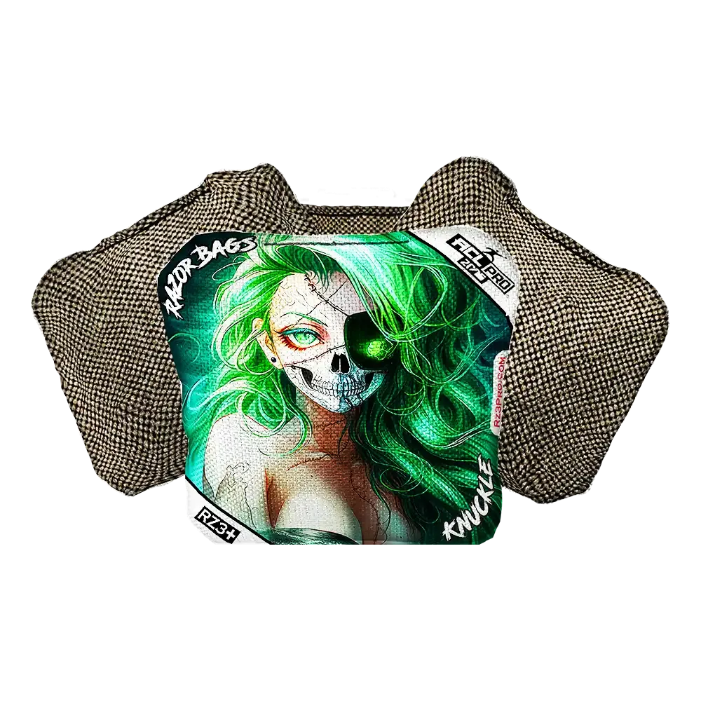 Knuckle | Skeleton Face | ACL PRO Razor Cornhole Bags