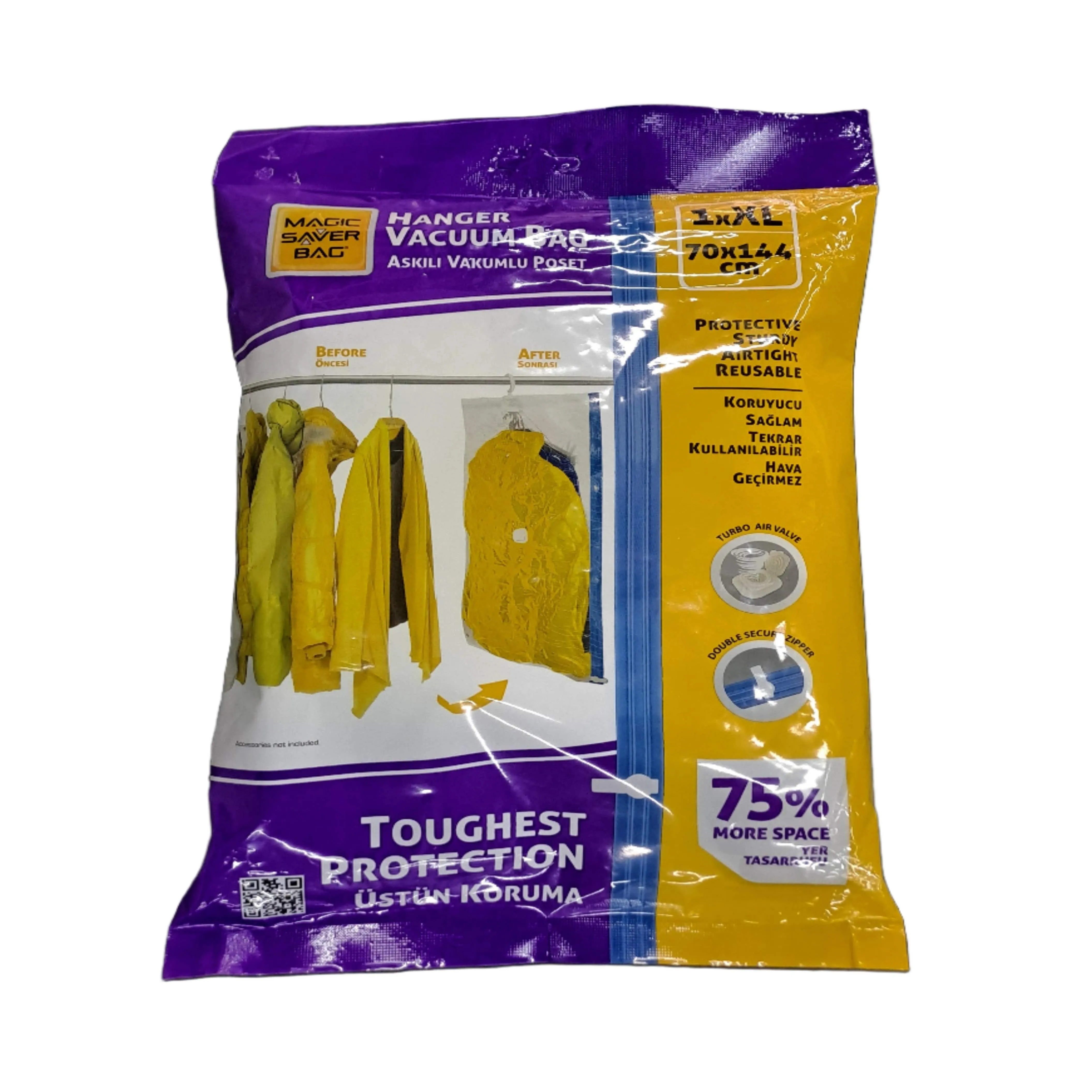 Magic Saver Bag Hanger Vacuum Bag 70x144cm