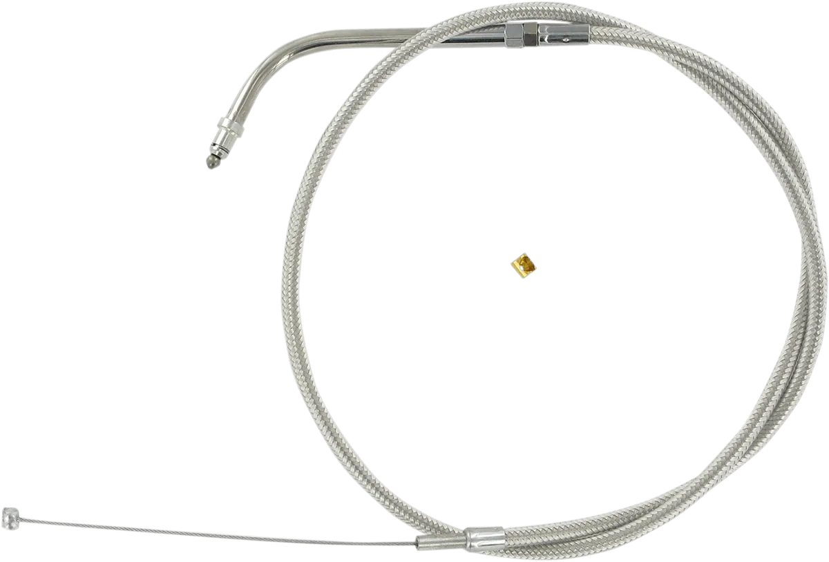 Magnum 53218 Alternative Length Polished Stainless Braided Throttle Cable - 47 1/2in.