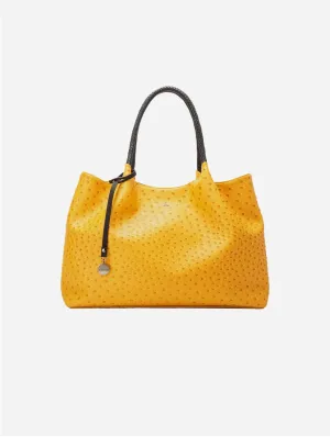 Naomi Vegan Leather Tote Bag | Yellow
