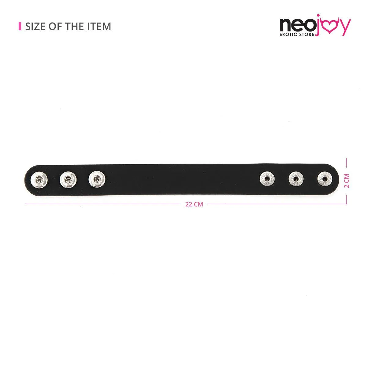 Neojoy Bondage Beaded Adjustable Cock Ring to enjoy a longer play time - Small