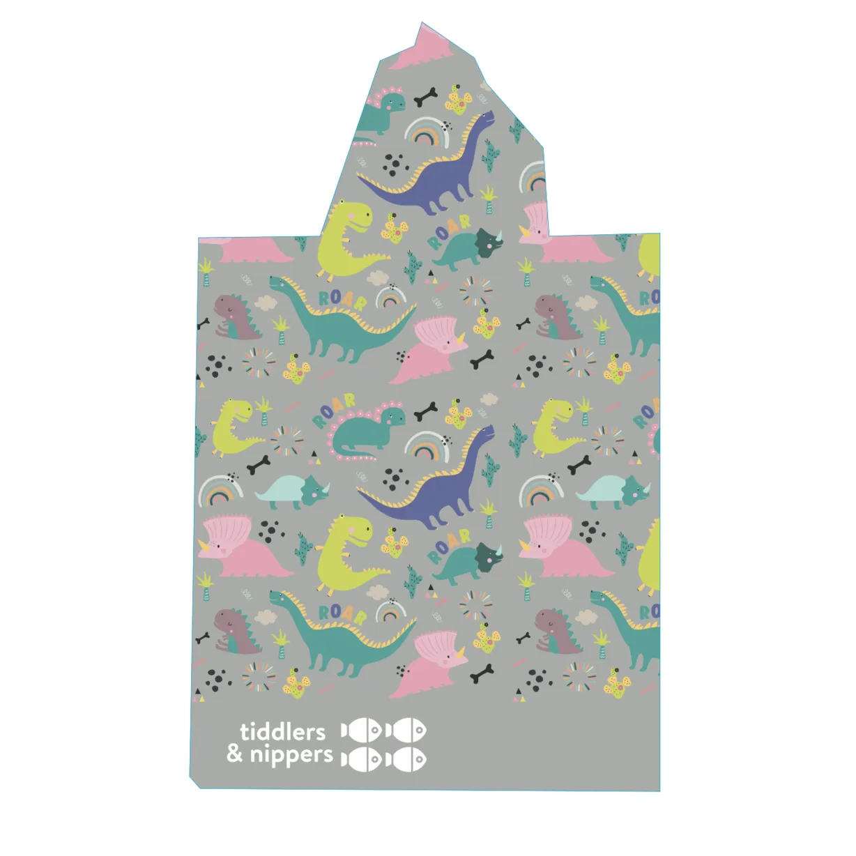 Patterned Kids Hooded Poncho Microfiber Towel 18 Months - 5 yrs / 5 -10 years