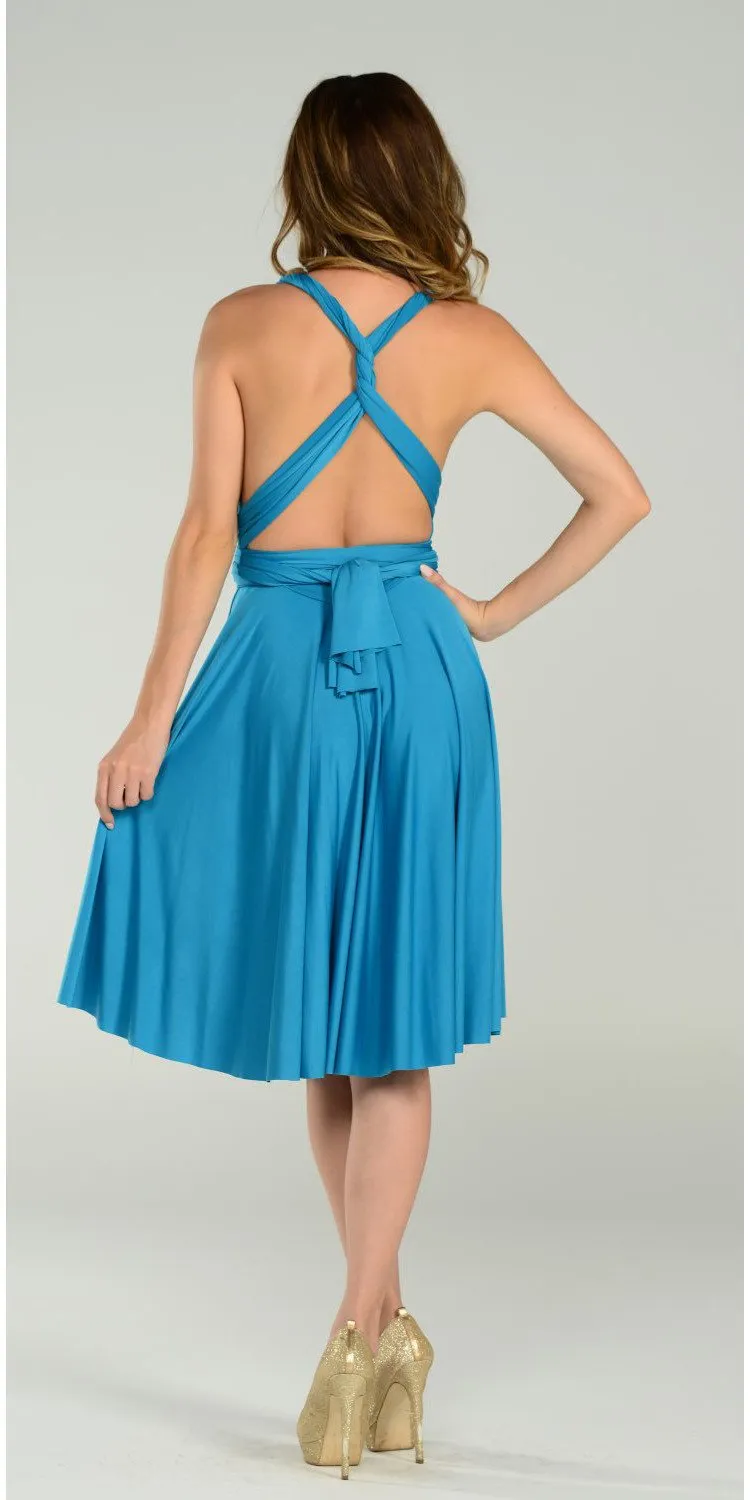 Poly USA 7020 Short Convertible Jersey Dress 20 Different Looks