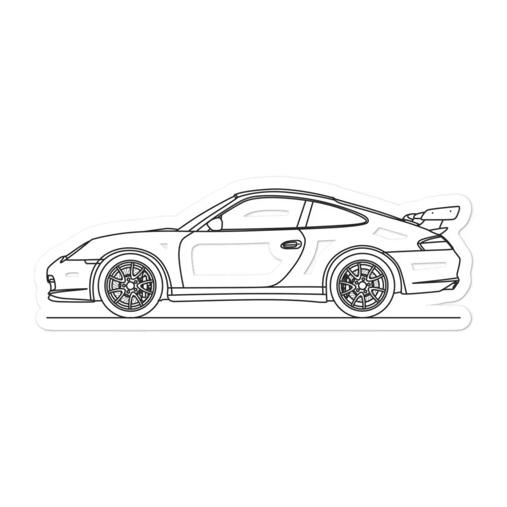 Porsche 911 996 GT3 RS Outline Sticker