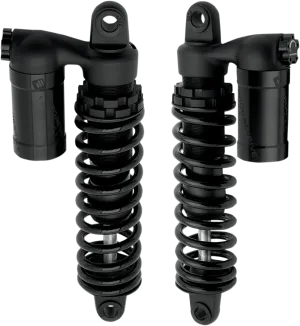 Progressive Suspension 970-1001B 970 Series Piggyback Shocks - 12.5in. - Gloss/Matte Black