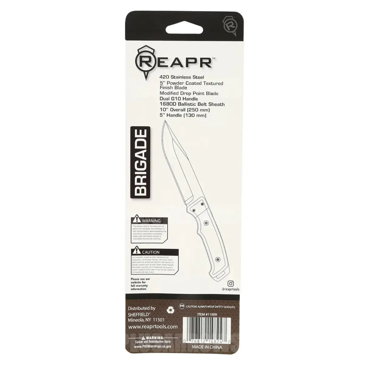 REAPR Brigade Knife with Sheath