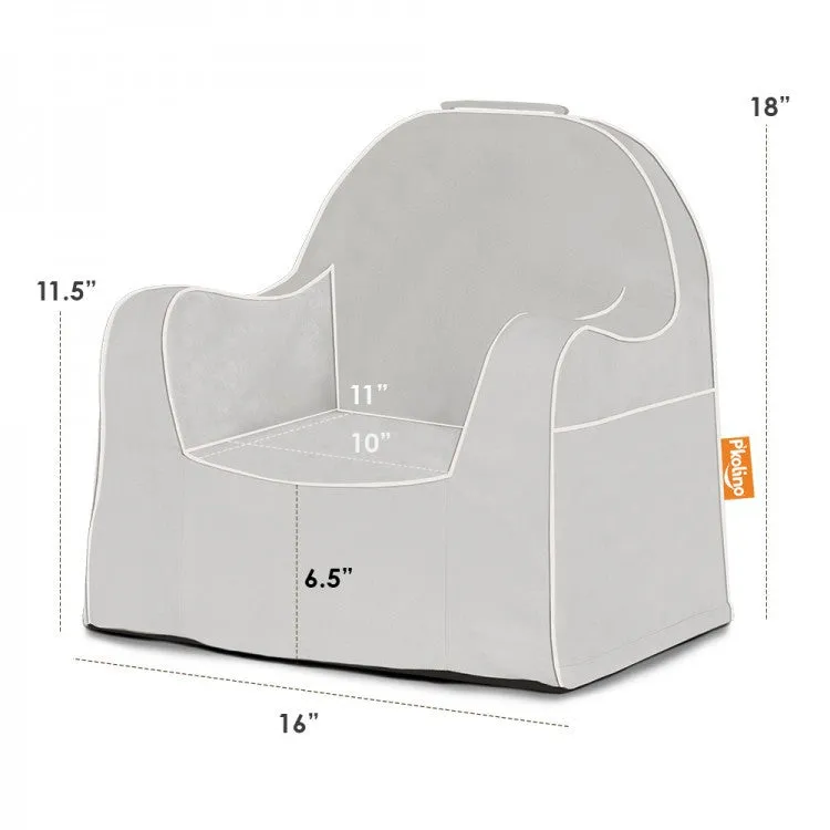 Solid Grey Personalized Little Chair