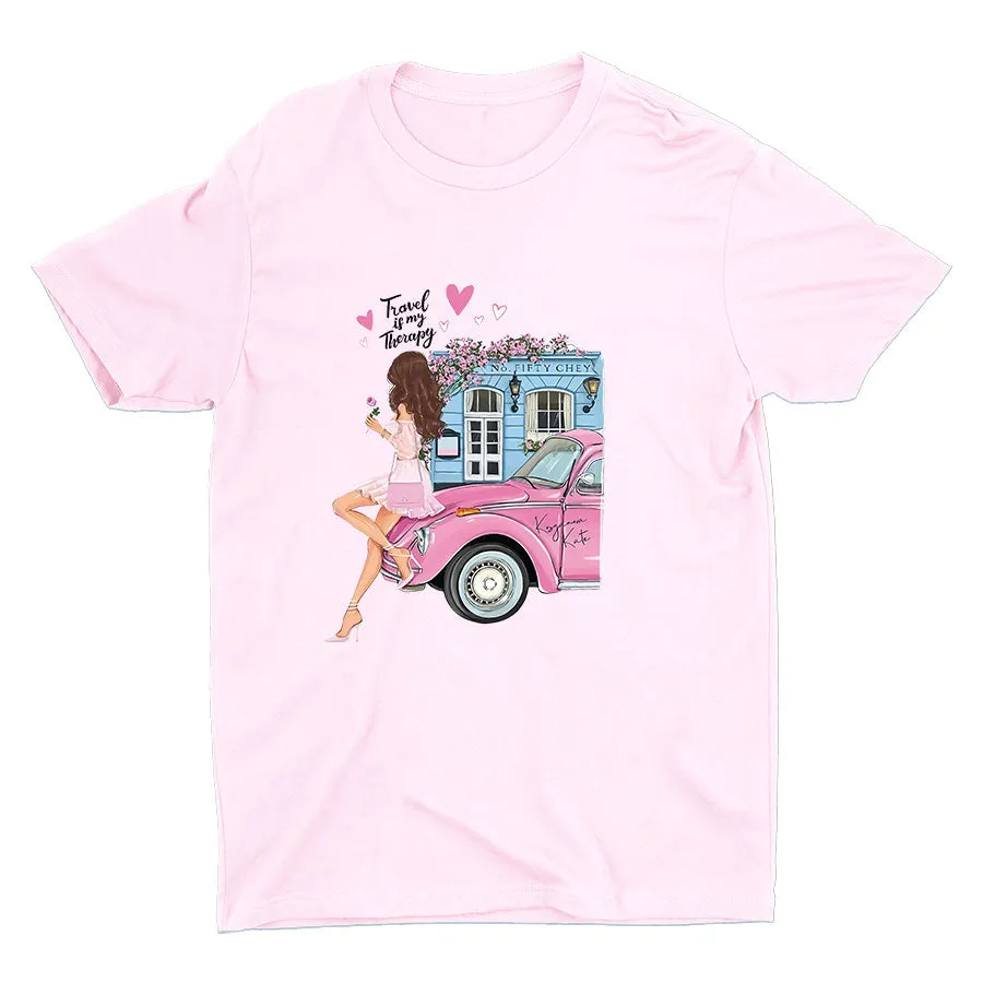 Travel Is My Therapy Cotton Tee