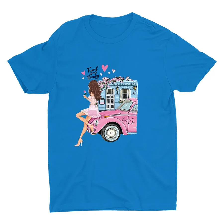 Travel Is My Therapy Cotton Tee
