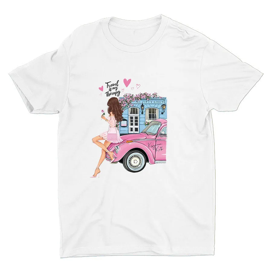 Travel Is My Therapy Cotton Tee