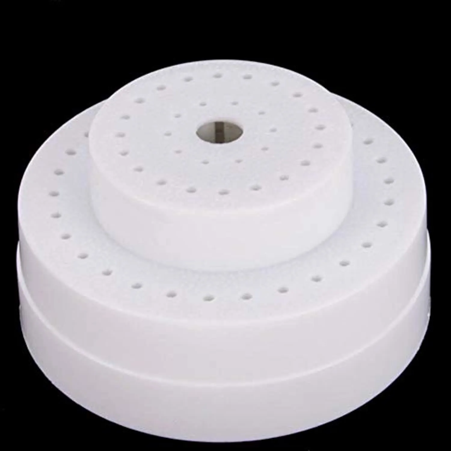 U-M pulabo 60 Holes Nail Drill Bit Holder Stand Acrylic Cover Pro Nail Art Tool White Superiorâ€‚Quality and Creative Beautiful