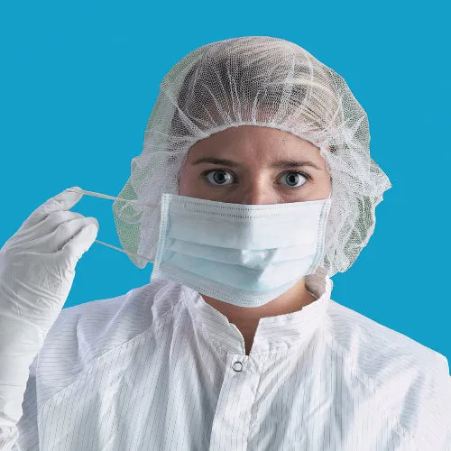 Valutek Disposable Non-woven Polypropylene Face Mask 3-Ply Ear Loop | 60 gsm 50 ea/Bag  20 Bags/Case