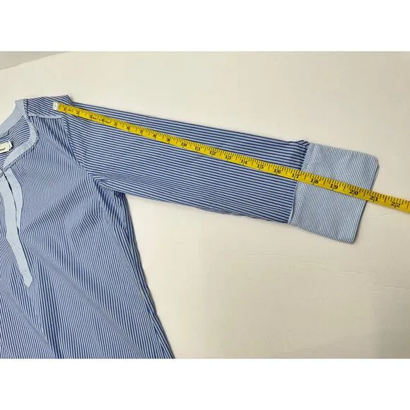Vineyard Vines Womens Blue White Stripe Shirt Tunic Dress Size 6