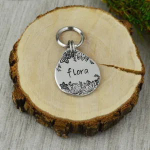 Whimsical Garden Mini Pet ID Tag