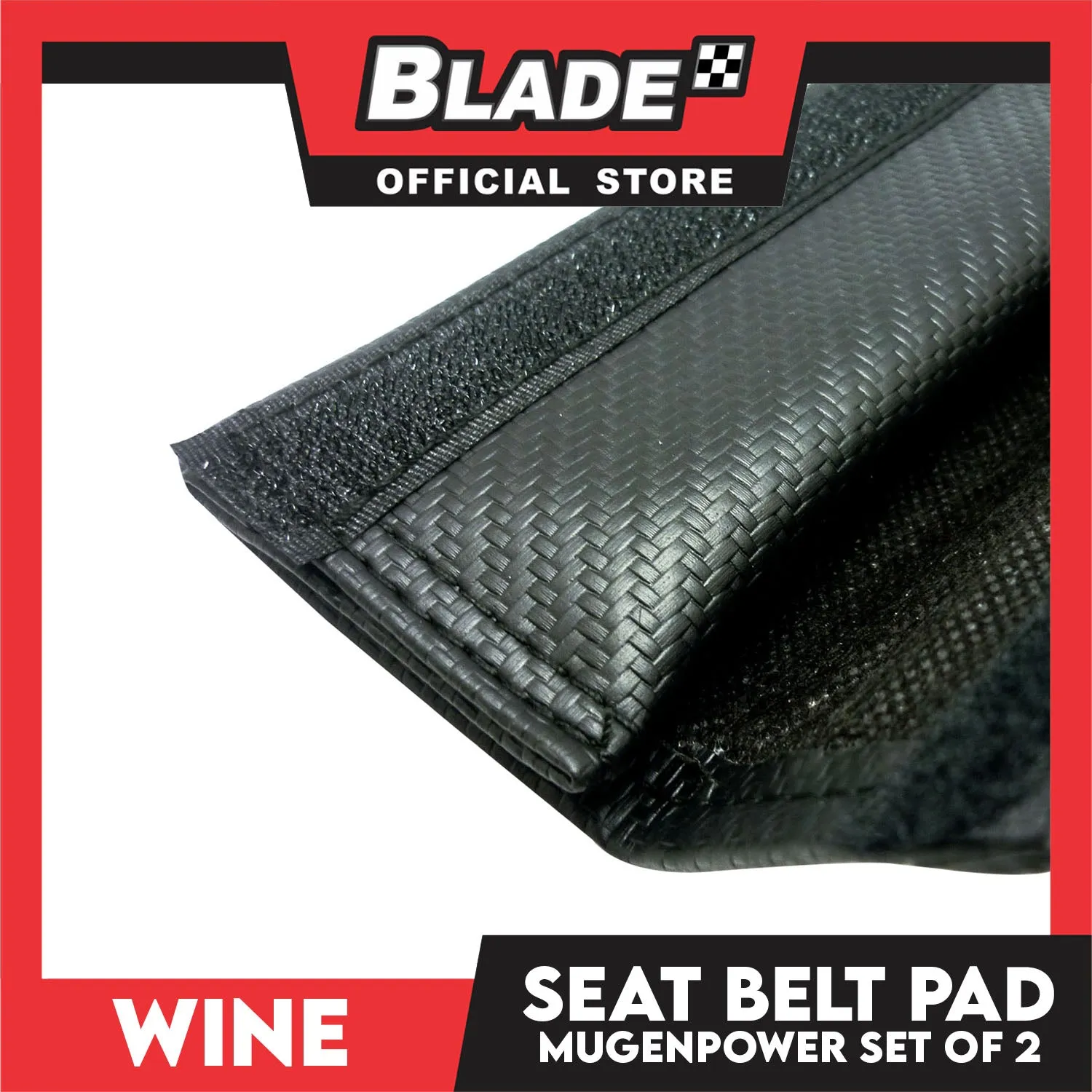 Wine Seat Belt Pad (Mugenpower) Set of 2